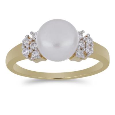 BUY 925 SILVER NATURAL WHITE FRESH WATER PEARL GEMSTONE RING